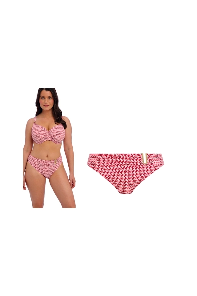 Fantasie Koh Lipe radiant red figi mid rise do stroju kąpielowego