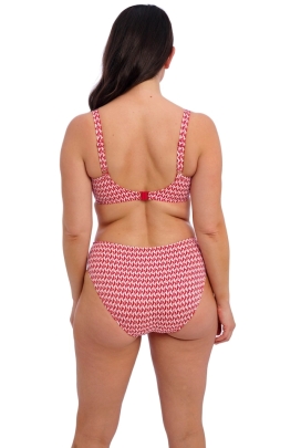 Fantasie Koh Lipe radiant red figi mid rise do stroju kąpielowego