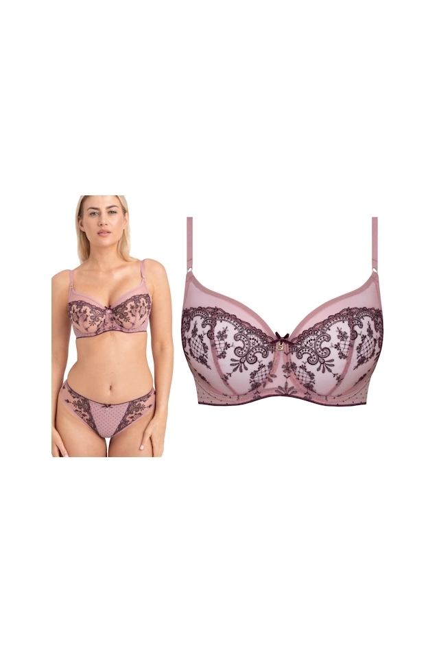 Samanta Carmen wrzosowy A143 biustonosz soft