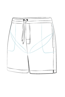 Self 25 SM29-74 Happy Shorts niebieski męskie szorty kąpielowe