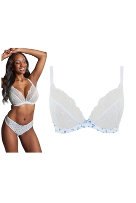 Panache Cherie demi vintage floral biustonosz soft