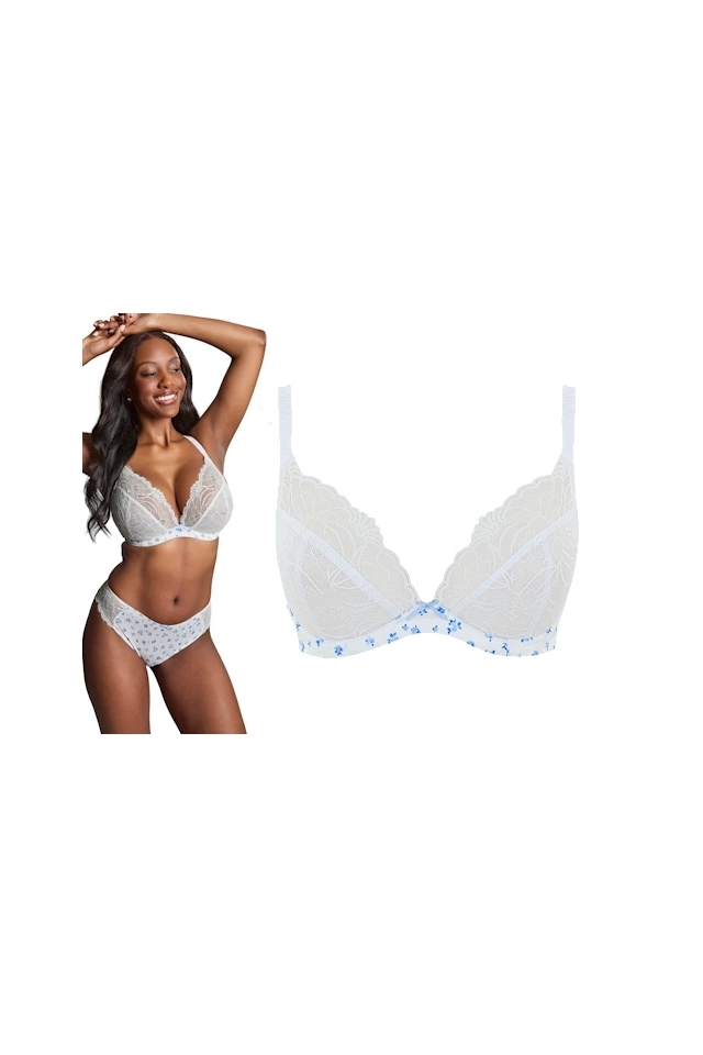 Panache Cherie demi vintage floral biustonosz soft