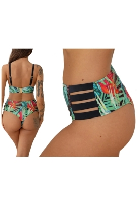 KrisLine Jungle Or figi brazyliany wysokie do stroju kąpielowego
