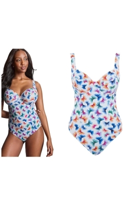 Panache Flutter print jednoczęściowy strój kąpielowy