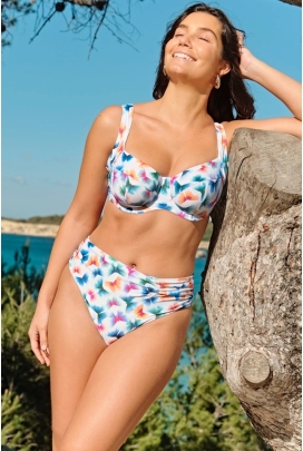 Panache Flutter print full cup biustonosz do stroju kąpielowego soft