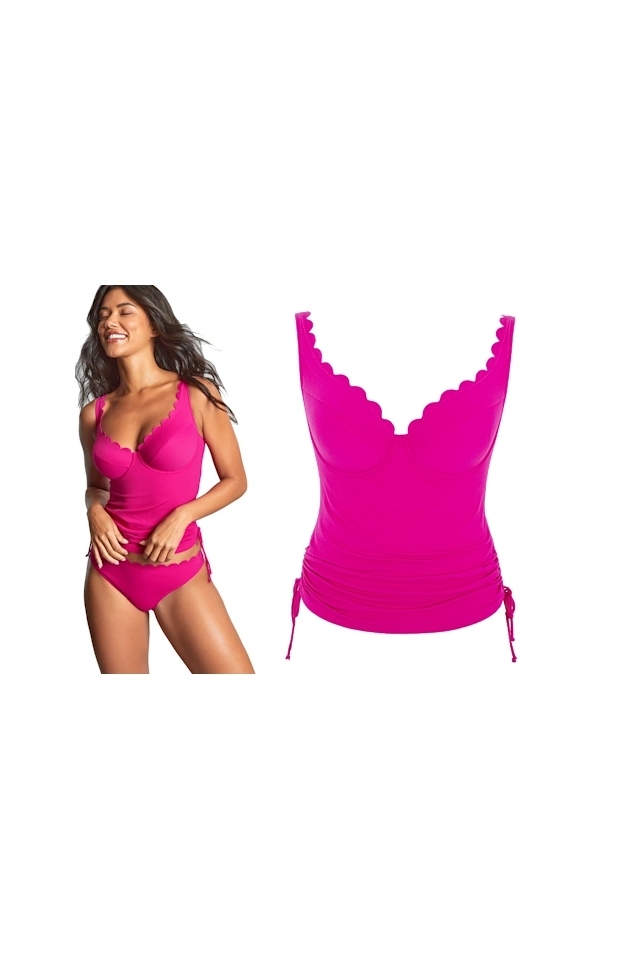 Panache Spirit magenta tankini koszulka kąpielowa