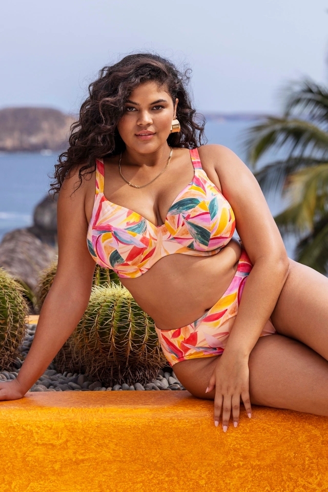 Elomi Sancho Beach mango plunge soft biustonosz do stroju kąpielowego