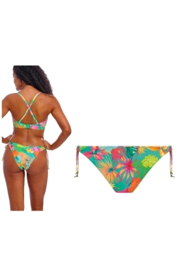 Freya Isla Margarita jade figi high-leg wiązane typu RIO do stroju kąpielowego