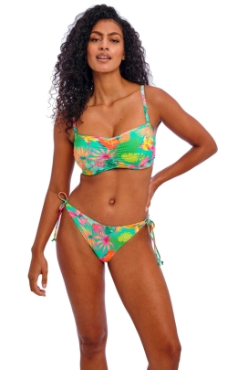 Freya Isla Margarita jade figi high-leg wiązane typu RIO do stroju kąpielowego