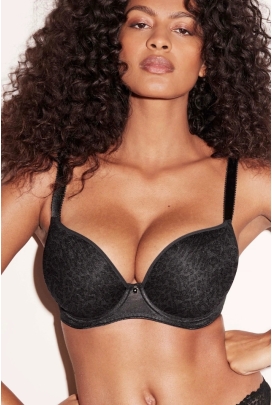 Freya Love-Haze black deco plunge biustonosz usztywniany