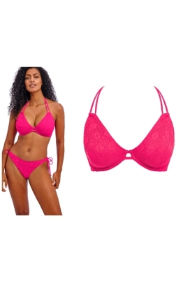 Freya Nomad Nights fuchsia halter biustonosz soft do stroju kąpielowego