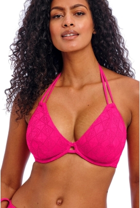 Freya Nomad Nights fuchsia halter biustonosz soft do stroju kąpielowego