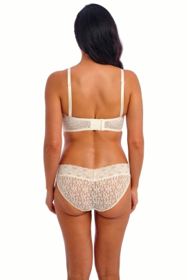 Wacoal Halo lace strapless ivory biustonosz soft
