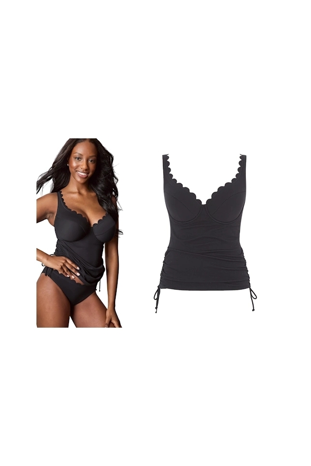 Panache Spirit black tankini koszulka kąpielowa