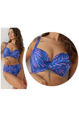 KrisLine Hawai bluepink brassiereroma biustonosz push-up do stroju kąpielowego