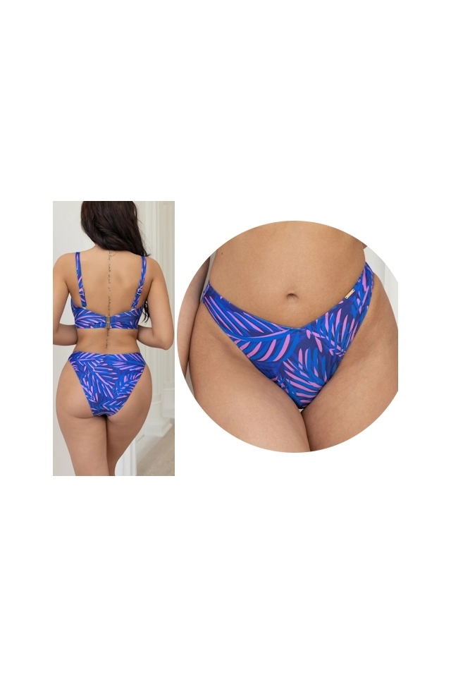 KrisLine Hawai bluepink figi bikini do stroju kąpielowego