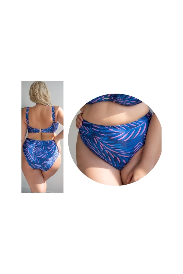 KrisLine Hawai bluepink figi wysokie do stroju kąpielowego