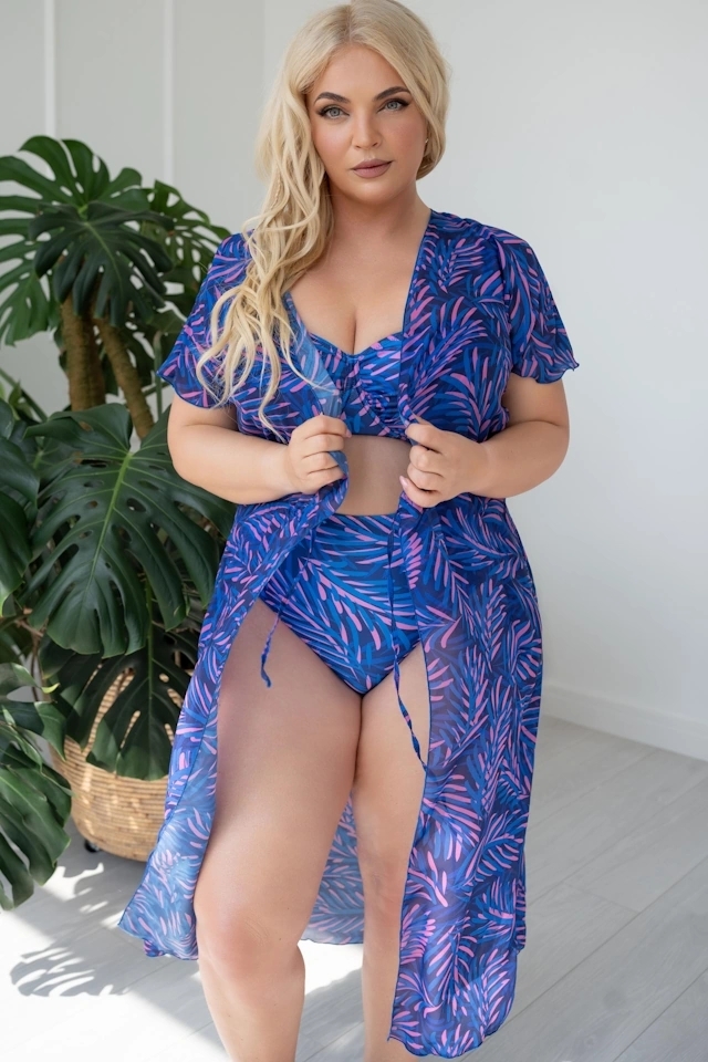 KrisLine Hawai bluepink soft roma biustonosz do stroju kąpielowego