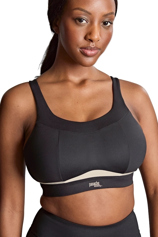 Panache Sport Freedom black/chalk biustonosz sportowy bez fiszbin