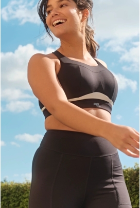 Panache Sport Freedom black/chalk biustonosz sportowy bez fiszbin