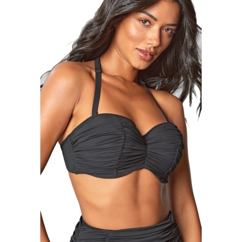 Panache Tulle black bandeau biustonosz do stroju kąpielowego