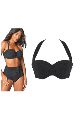 Panache Tulle black bandeau biustonosz do stroju kąpielowego