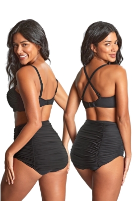 Panache Tulle black bandeau biustonosz do stroju kąpielowego