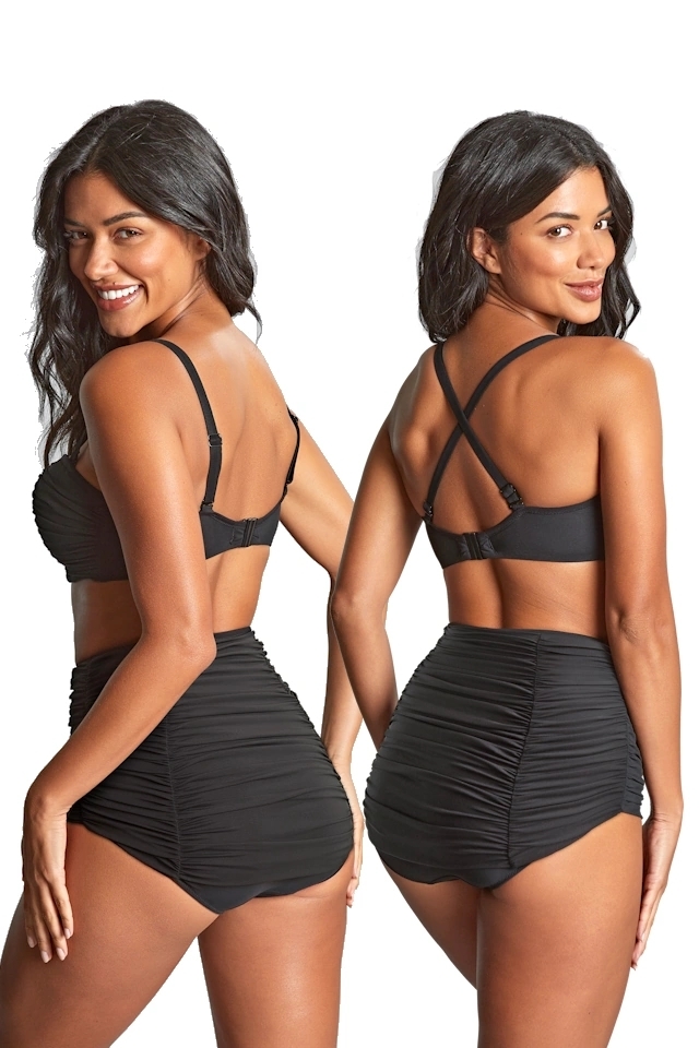 Panache Tulle black bandeau biustonosz do stroju kąpielowego