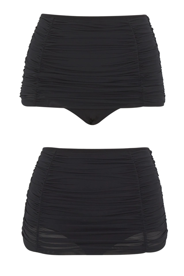 Panache Tulle black figi wysokie do stroju kąpielowego