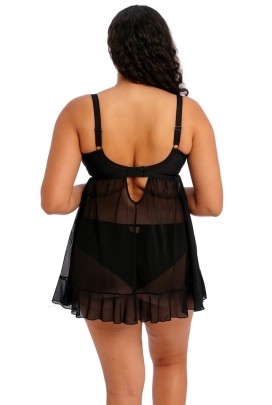 Elomi Priya black halka babydoll z biustonoszem soft