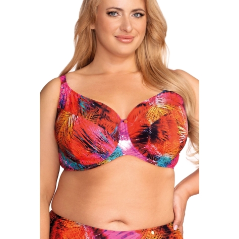 Nessa Tropicana liście palm soft biustonosz do stroju kąpielowego