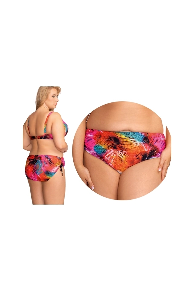 Nessa Tropicana liście palm N02 figi z troczkami do stroju kąpielowego