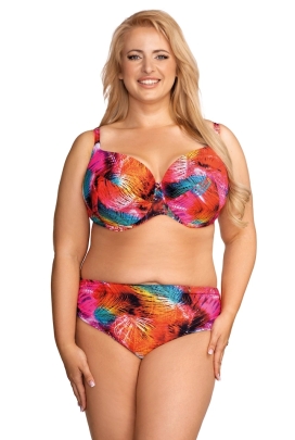 Nessa Tropicana liście palm N02 figi z troczkami do stroju kąpielowego
