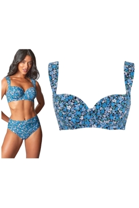 Panache Posy print balconette padded biustonosz usztywniony do stroju kąpielowego