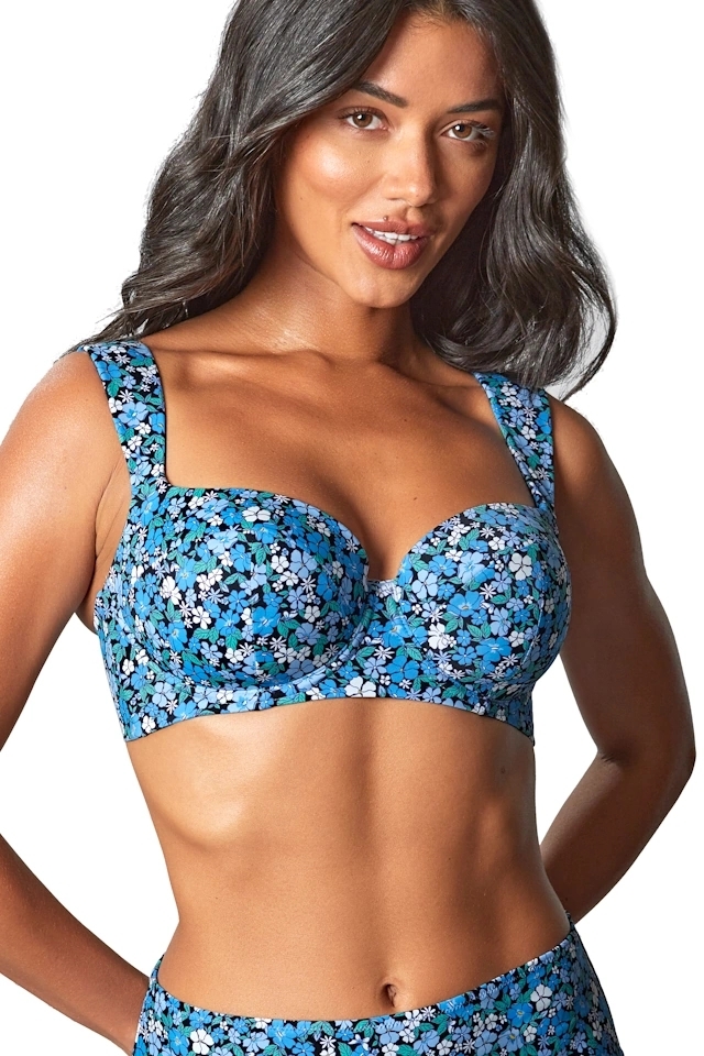 Panache Posy print balconette padded biustonosz usztywniony do stroju kąpielowego