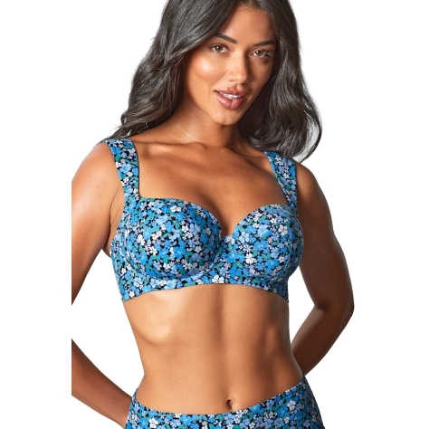 Panache Posy print balconette padded biustonosz usztywniony do stroju kąpielowego
