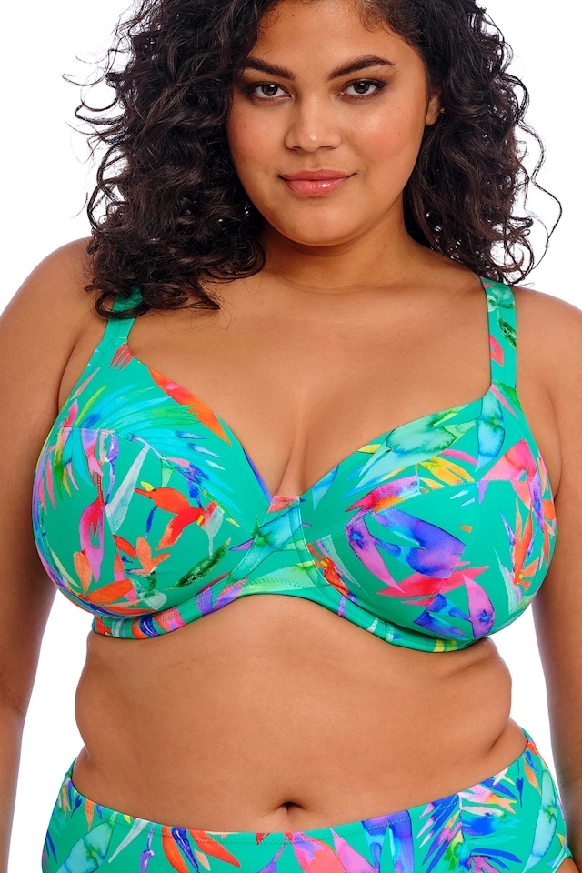 Elomi Toyama Tides jade plunge soft biustonosz do stroju kąpielowego
