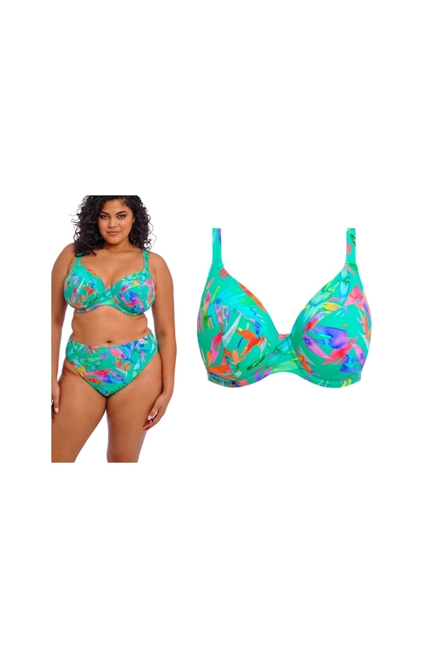 Elomi Toyama Tides jade plunge soft biustonosz do stroju kąpielowego