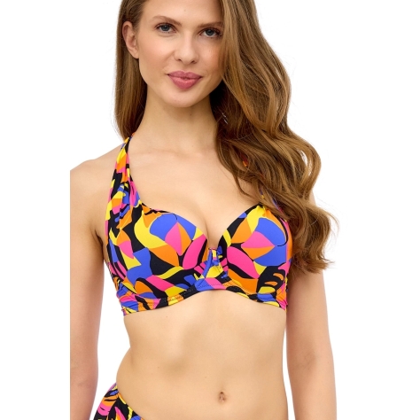 Lupoline Laura neon print push-up biustonosz do stroju kąpielowego