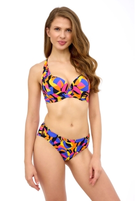 Lupoline Laura neon print push-up biustonosz do stroju kąpielowego