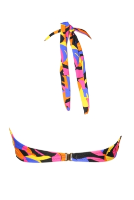 Lupoline Laura neon print push-up biustonosz do stroju kąpielowego