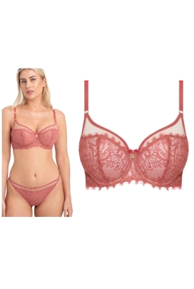 Samanta Naomi A143 różany biustonosz soft