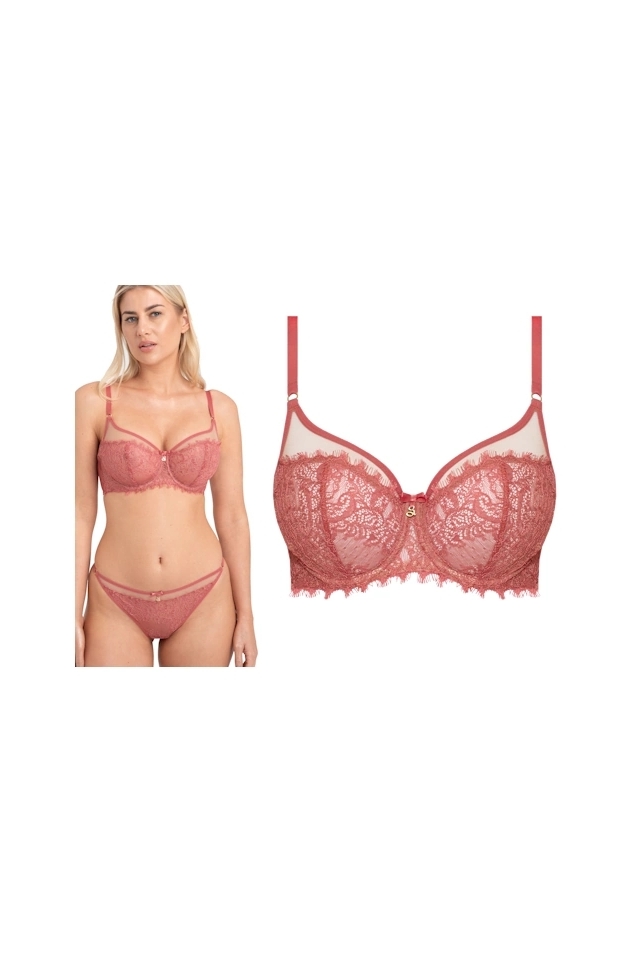 Samanta Naomi różany A143 różany biustonosz soft