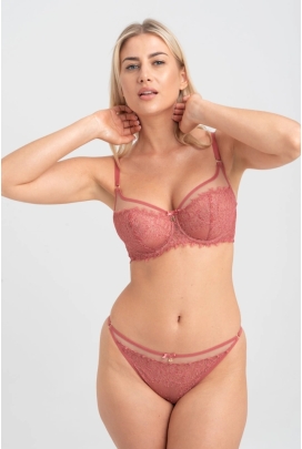 Samanta Naomi A143 różany biustonosz soft