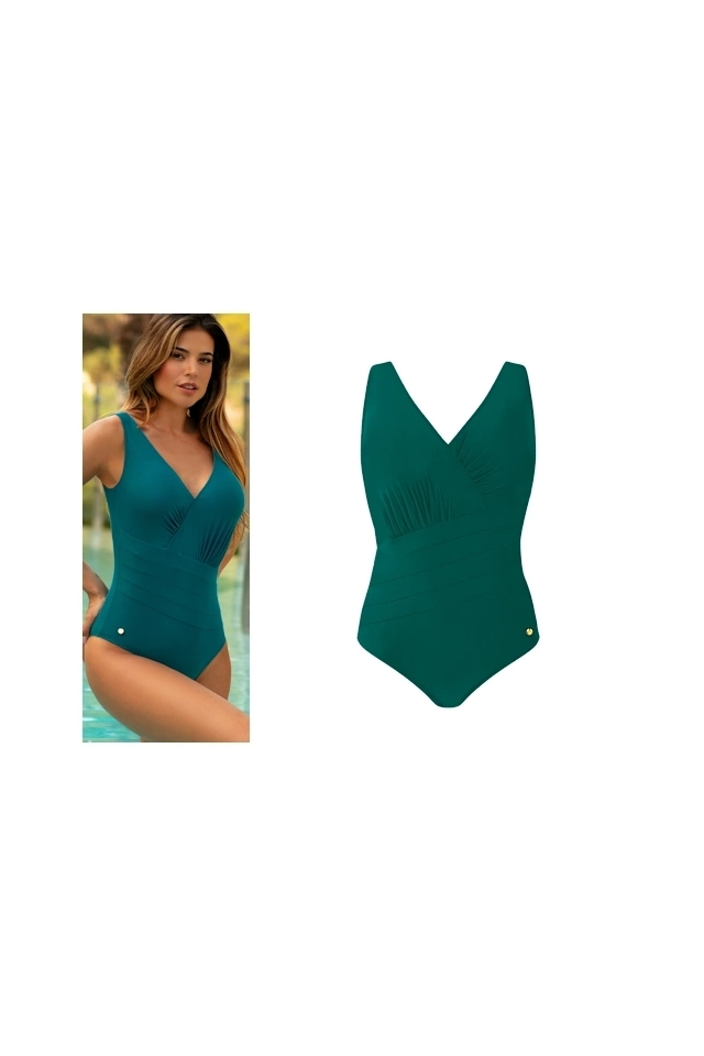 Self 25 S1169AM2 7e green Amalfi 2 jednoczęściowy strój kąpielowy