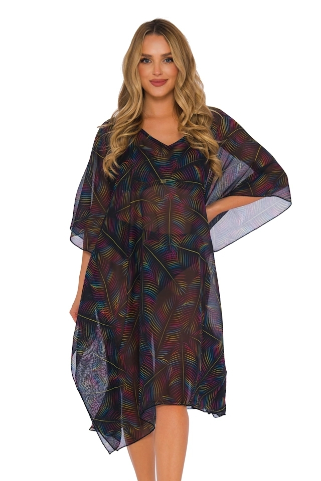 Self 25 D83T 47 paproć kaftan plażowy ponczo