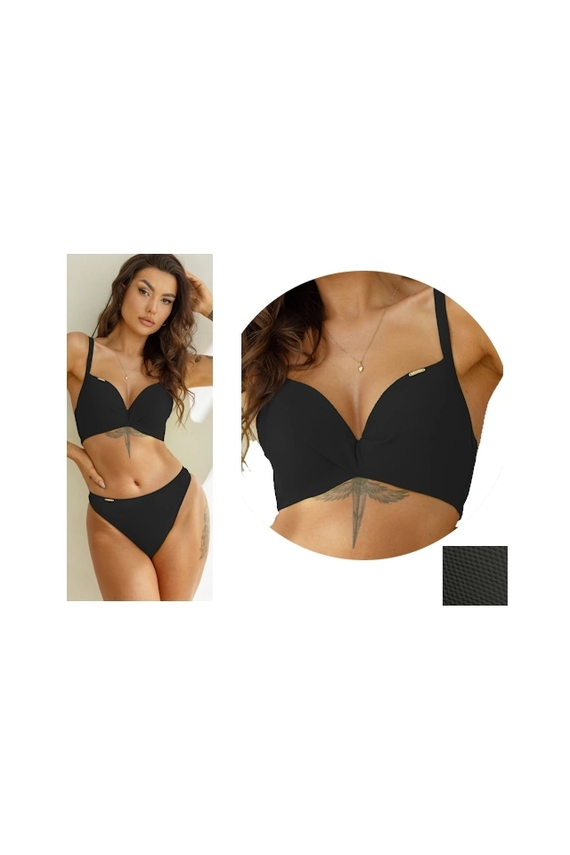 KrisLine Lemon black brassiereroma biustonosz push-up do stroju kąpielowego