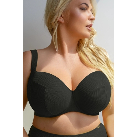 KrisLine Lemon black soft full cup biustonosz do stroju kąpielowego KrisLine Lemon black soft full cup biustonosz do stroju kąpielowego