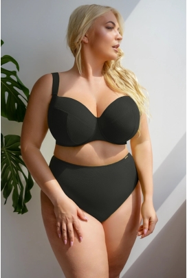 KrisLine Lemon black soft full cup biustonosz do stroju kąpielowego