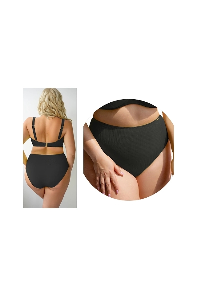 KrisLine Lemon black figi wysokie do stroju kąpielowego